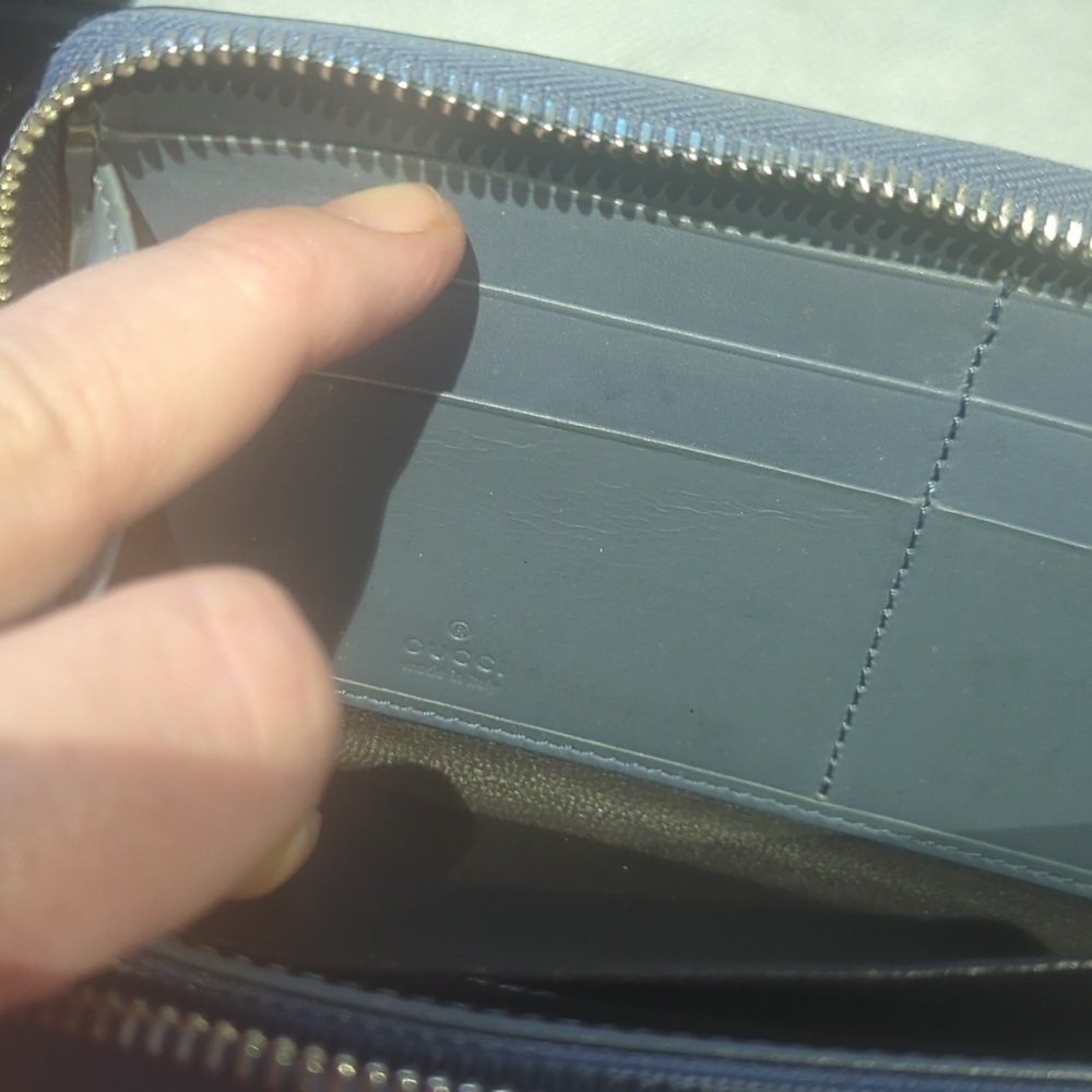 Authentic Gucci Guccissima Studded Wallet – Gunmetal Gray leather  FINAL PRICE - Picture 14 of 14